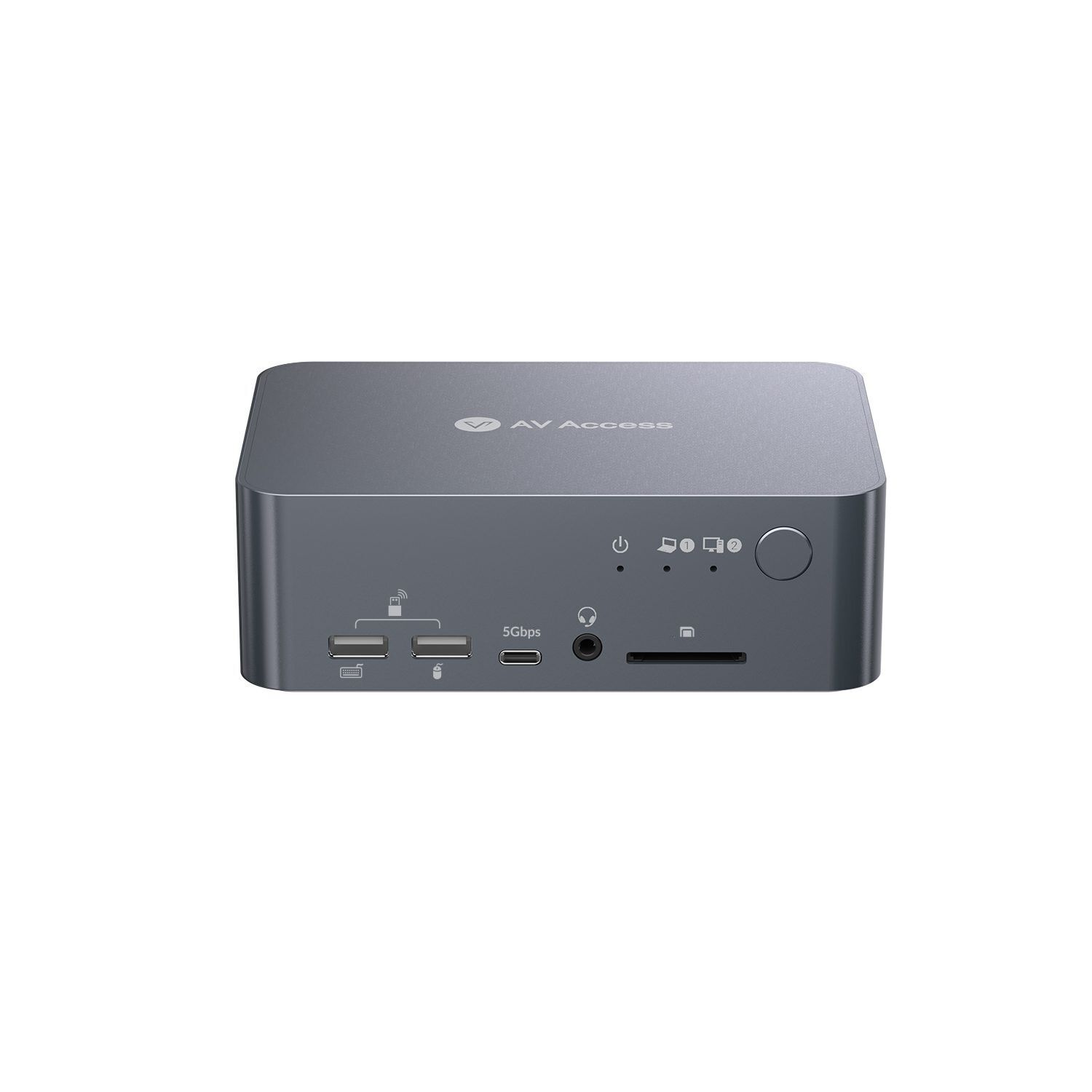 USB C & HDMI Dual Monitor KVM Switch with Docking Station