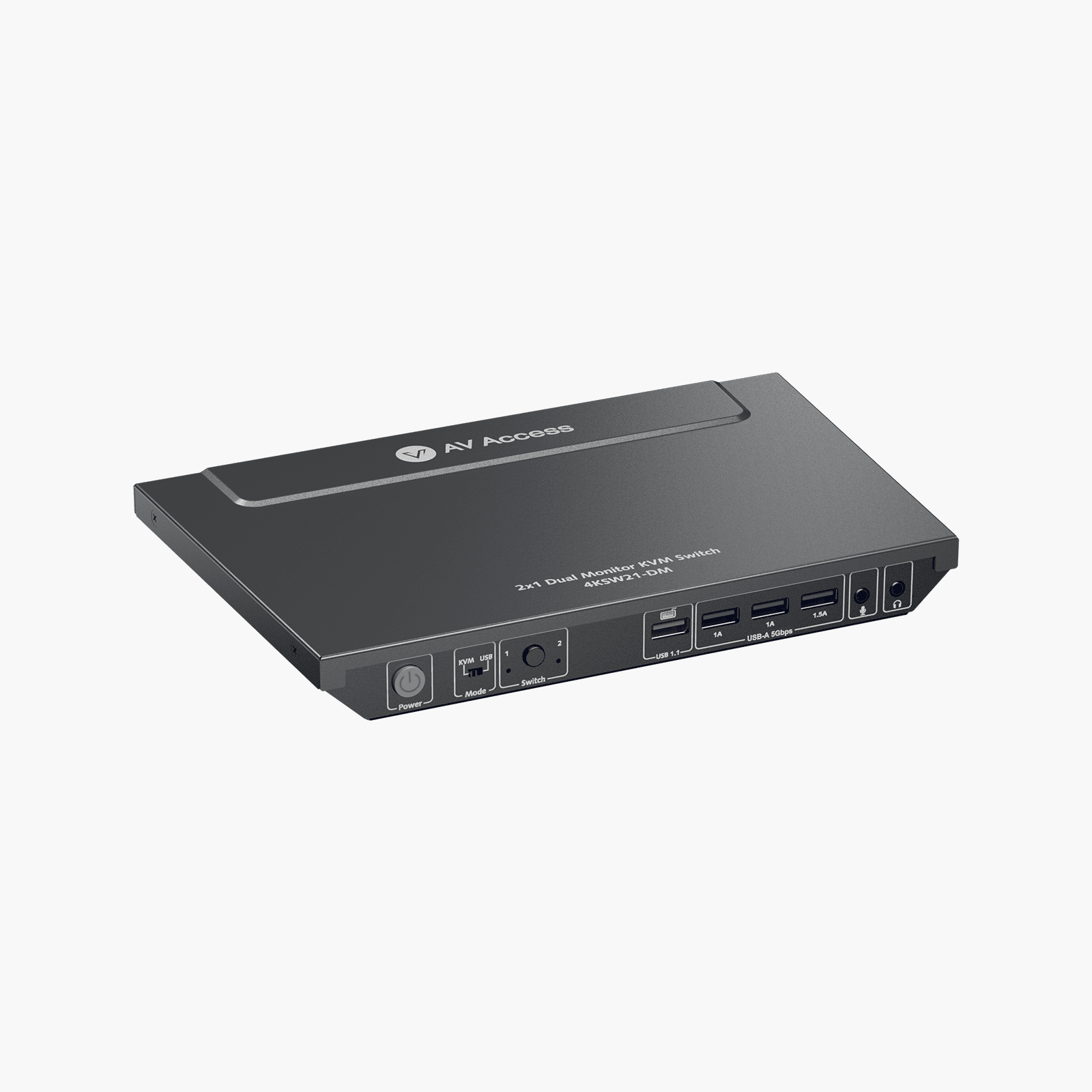 AV Access 4KSW21-DM KVMスイッチ AV Access 2x1 4K Dual Monitor KVM Switch w/HDMI