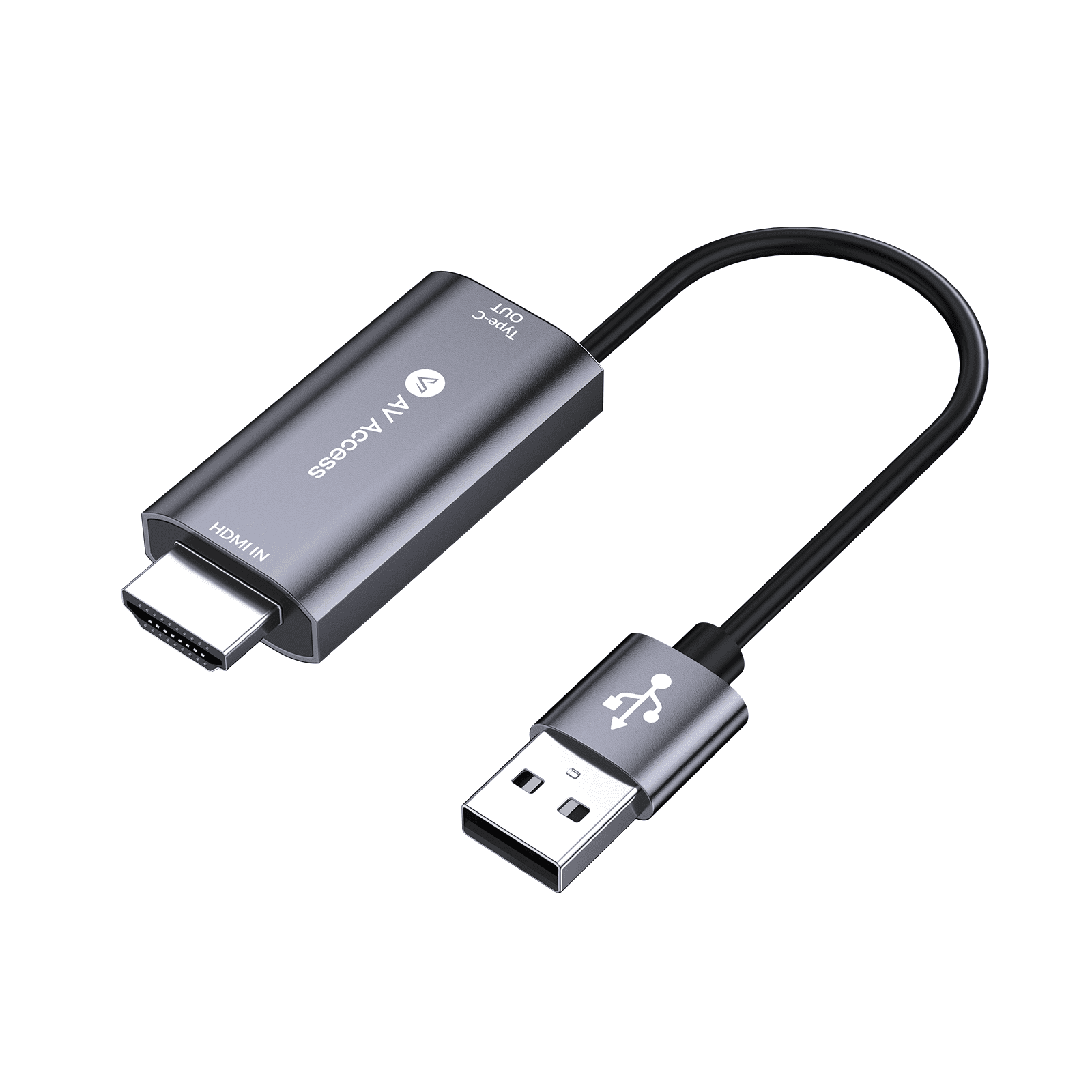 4K HDMI to USB-C Adapter with USB 2.0 for Video Conversion